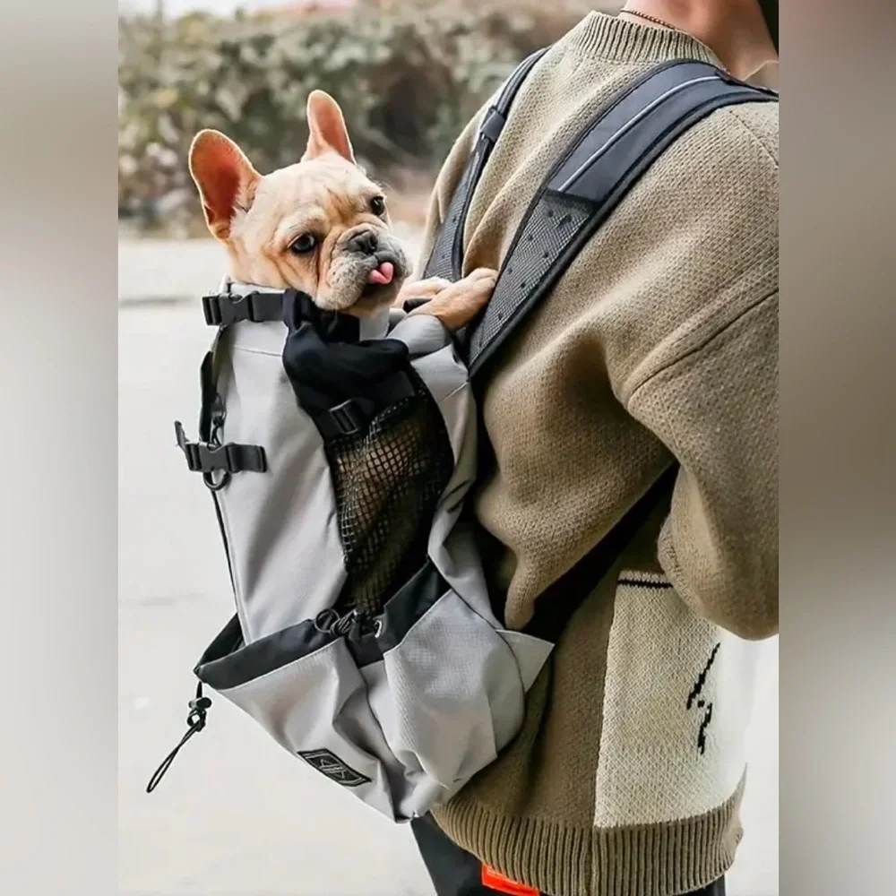New Durable Dog Carrier Comfort-Fit Backpack Breathable Mesh Panel, Adjustable